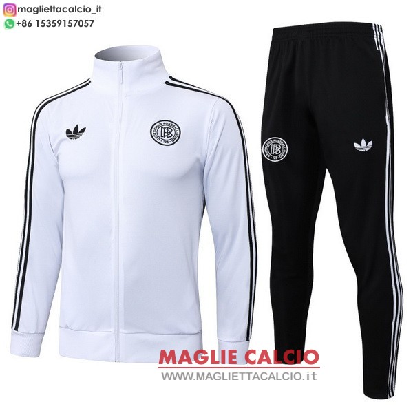 nuova germania insieme completo bianco nero giacca lunga zip 2025