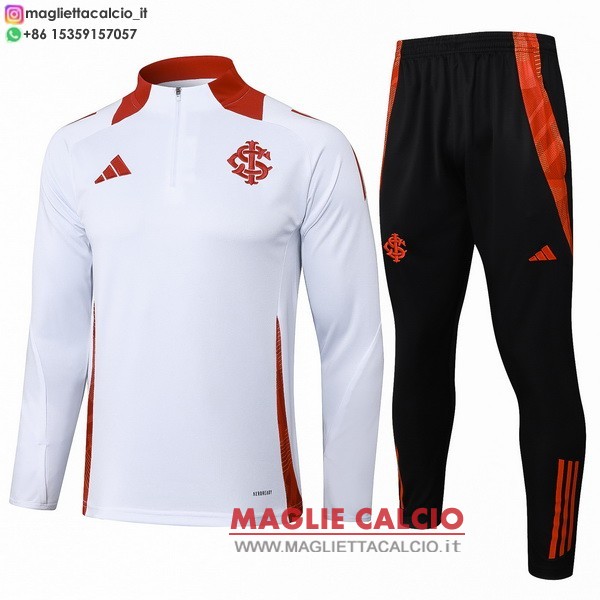 nuova internacional insieme completo bianco nero felpa da allenamento 2025-2026