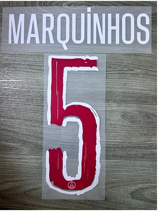 MARQUiNHOS#5 PSG 24/25 Offical nameset Home UCL final Marquinhos