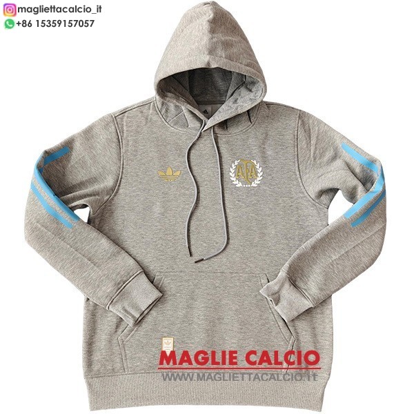 nuova argentina grigio felpa con cappuccio 2026
