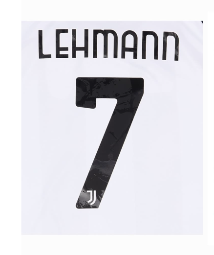 LEHMANN#7-Juventus 1 kit font, 2024（2024年赛季主场球衣印号格式）