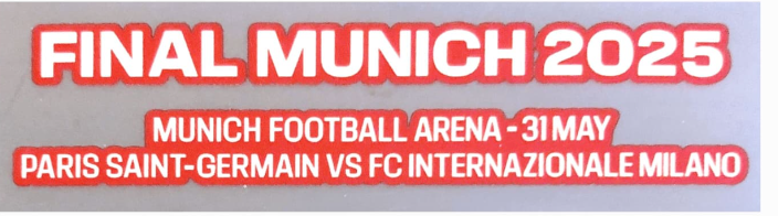 2025欧冠杯决赛小字 对赛信息 国际米兰VS巴黎圣日耳曼