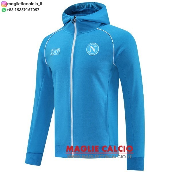 nuova napoli blu felpa Cappuccio 2025-2026