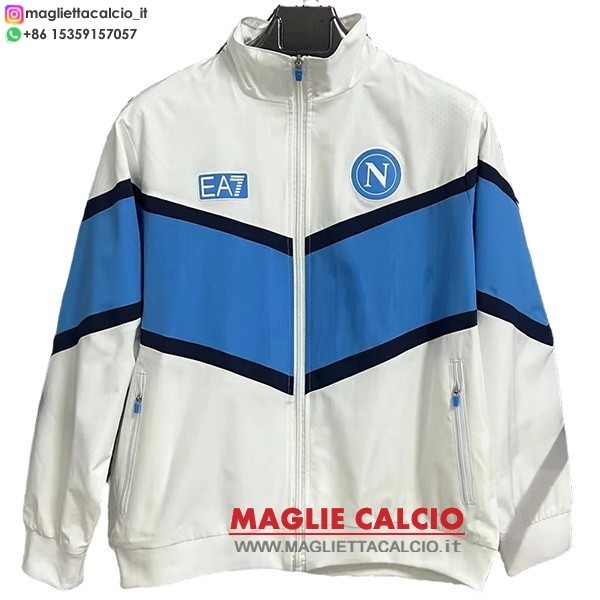 nuova napoli bianco blu giacca a vento 2025-2026