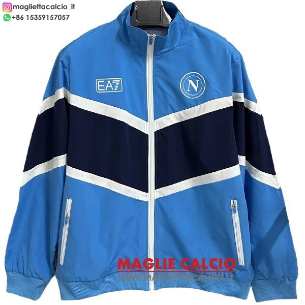 nuova napoli nero blu giacca a vento 2025-2026