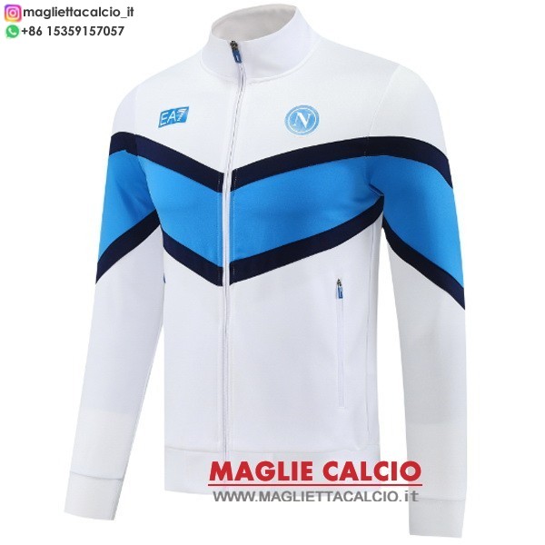 nuova napoli bianco iii blu giacca lunga zip 2025-2026