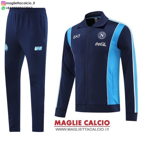 nuova napoli insieme completo blu I navy giacca lunga zip 2025-2026