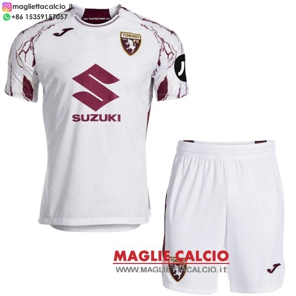 nuova seconda maglietta torino set completo bambino 2025-2026