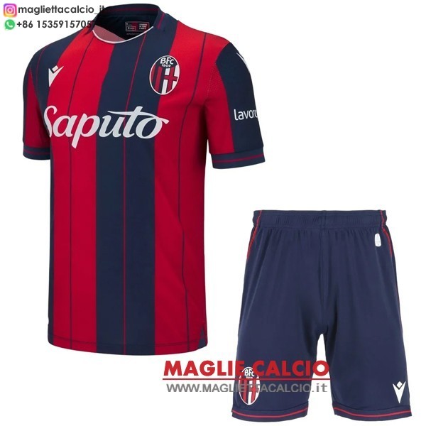 nuova prima magliette bologna set completo bambino 2025-2026
