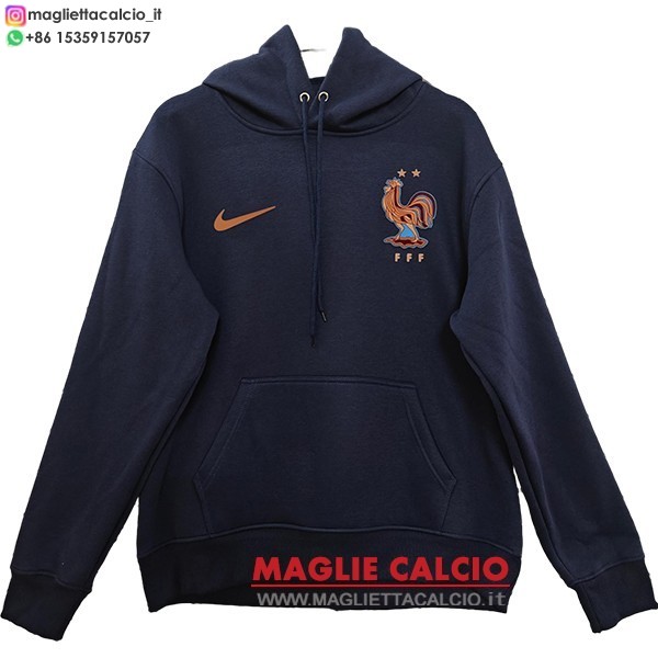 nuova france blu navy felpa con cappuccio 2026