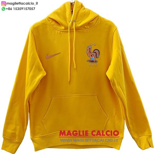 nuova france giallo felpa con cappuccio 2026