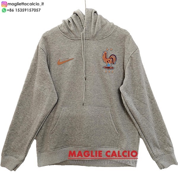 nuova france grigio felpa con cappuccio 2026