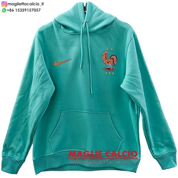 nuova france verde felpa con cappuccio 2026