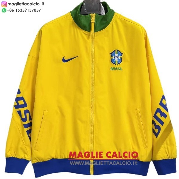 nuova brasil giacca a vento giallo blu 2026
