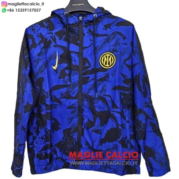 nuova inter milan blu I navy giacca a vento 2025-2026
