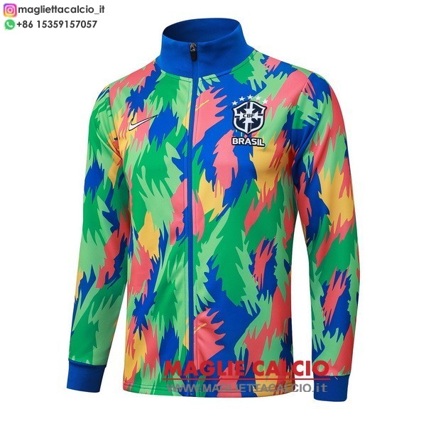 nuova brasil verde blu giacca full zip 2026