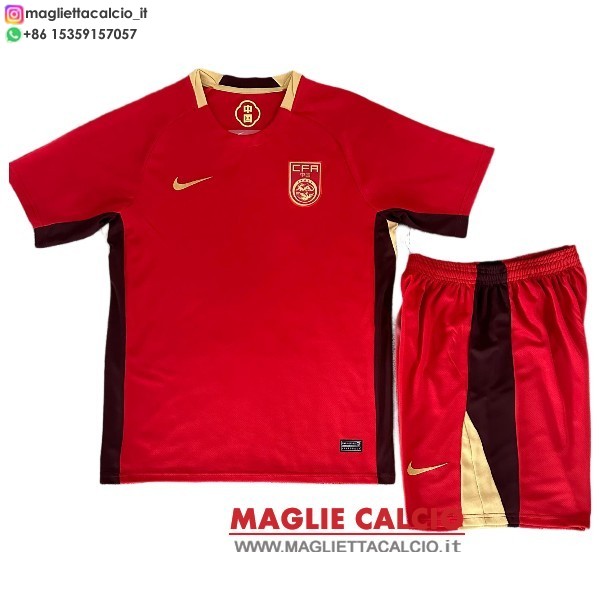 nuova prima magliette Cina set completo bambino 2025
