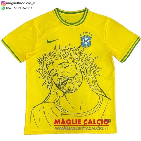 thailandia speciale magliette nazionale brasile 2026 Giallo Verde