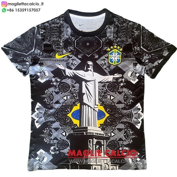 thailandia speciale magliette nazionale brasile 2026 Nero I Grigio