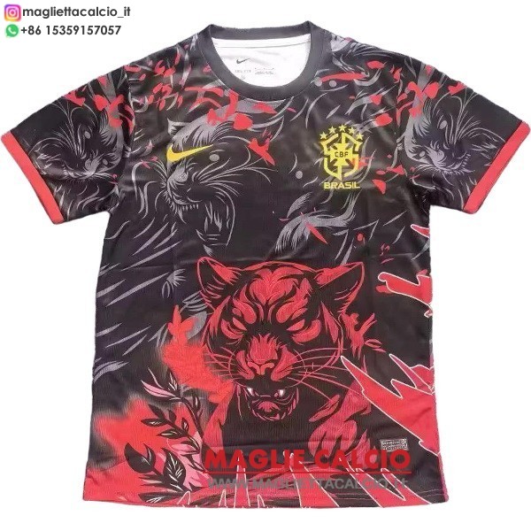 thailandia speciale magliette nazionale brasile 2026 Nero Rosso