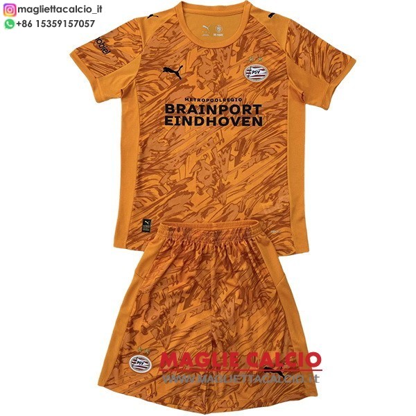 nuova portiere maglietta psv eindhoven set completo bambino 2025-2026 Arancione