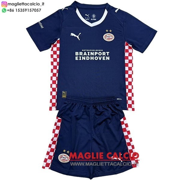 nuova seconda maglietta psv eindhoven set completo bambino 2025-2026