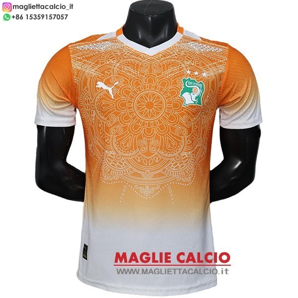 Speciale giocatori magliette nazionale costa d'avorio 2026 arancione bianco