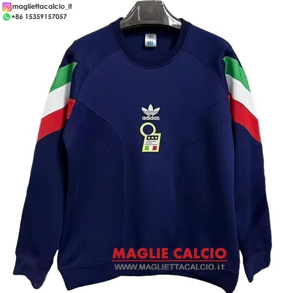 nuova italia blu navy felpa girocollo uomo 2026