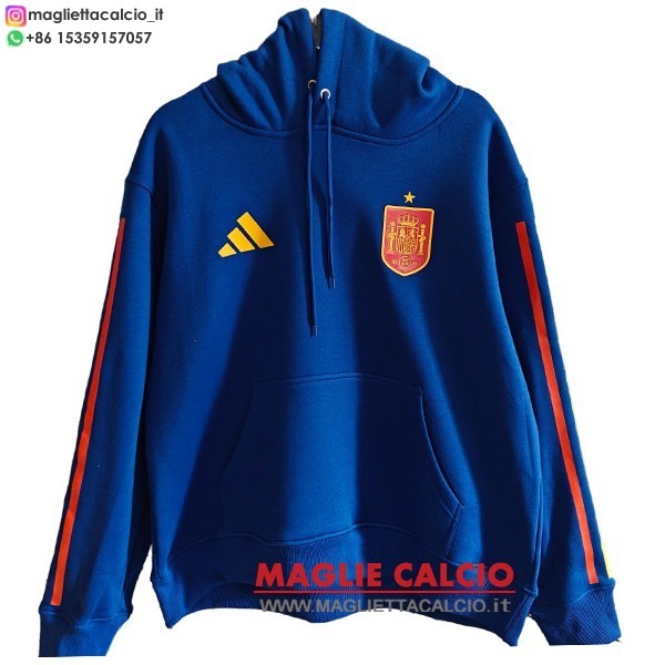 nuova spagna blu rosso felpa con cappuccio 2026