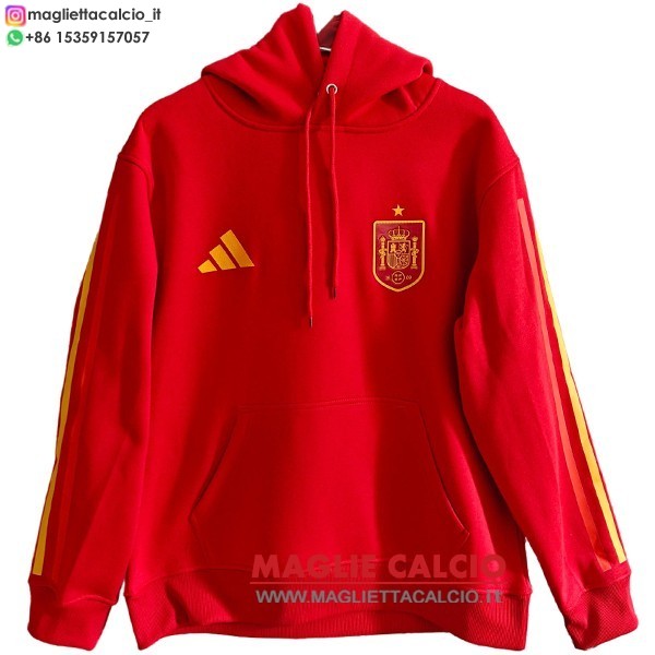 nuova spagna rosso felpa con cappuccio 2026