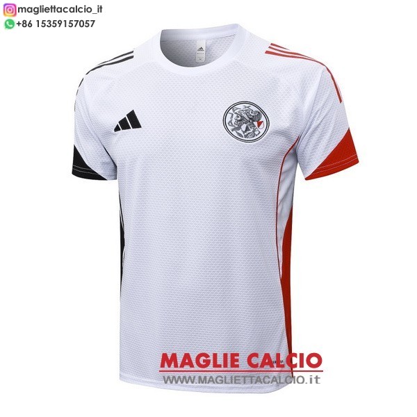 nuova formazione divisione magliette ajax 2025-2026 bianco rosso