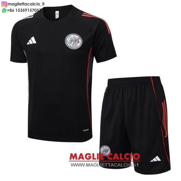 nuova formazione set completo divisione magliette ajax 2025-2026 nero