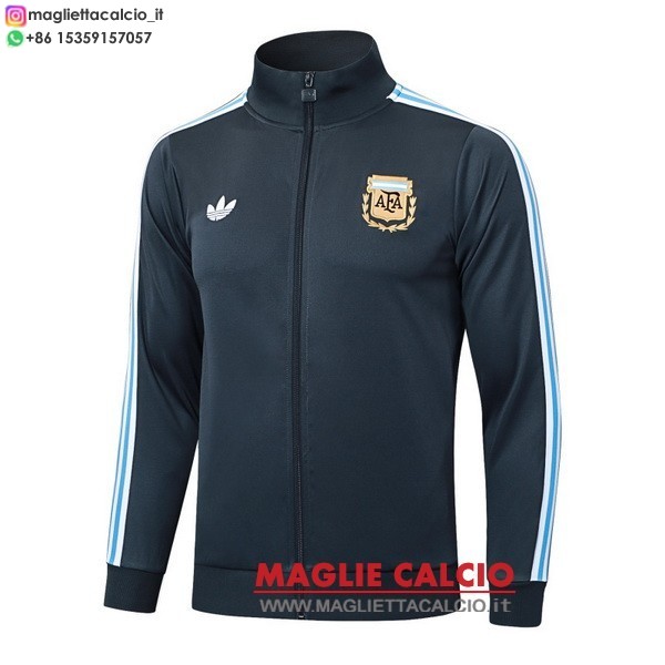 nuova argentina grigio navy giacca lunga zip 2026