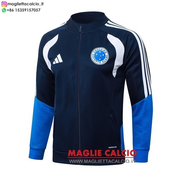 nuova cruzeiro blu navy giacca lunga zip 2026-2027