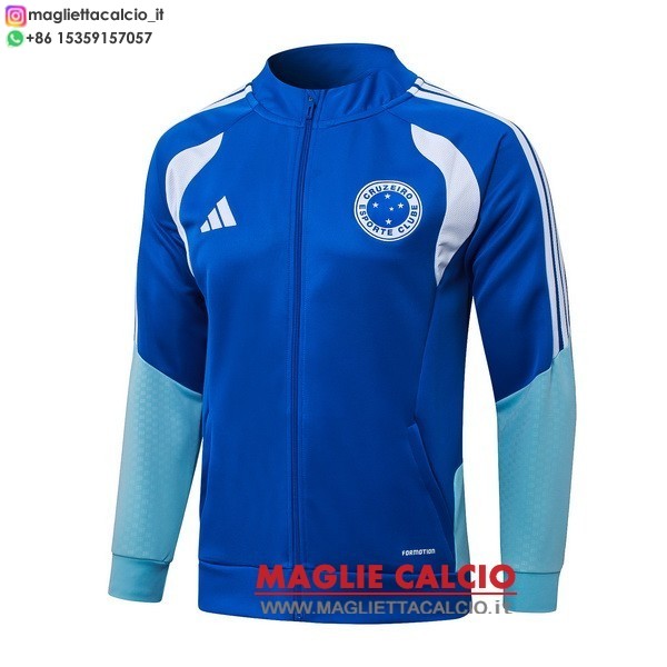nuova cruzeiro blu giacca lunga zip 2026-2027