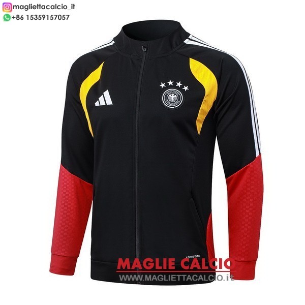 germania nero rosso giallo giacca full zip allenamento 2026