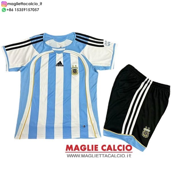 nuova prima magliette argentina retro bambino 2006