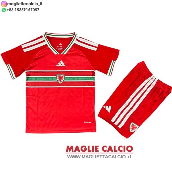 nuova prima magliette Galles bambino 2026