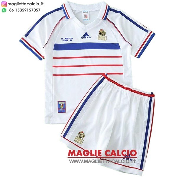 seconda magliette francia bambino retro 1998
