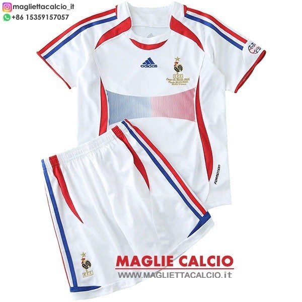seconda magliette francia bambino retro 2006
