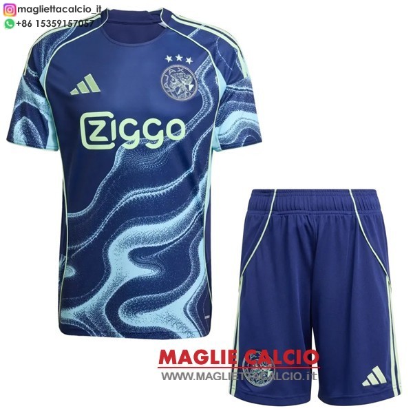 seconda divisione magliette ajax set completo uomo 2025-2026