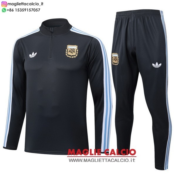 nuova argentina insieme completo grigio navy felpa da allenamento 2026