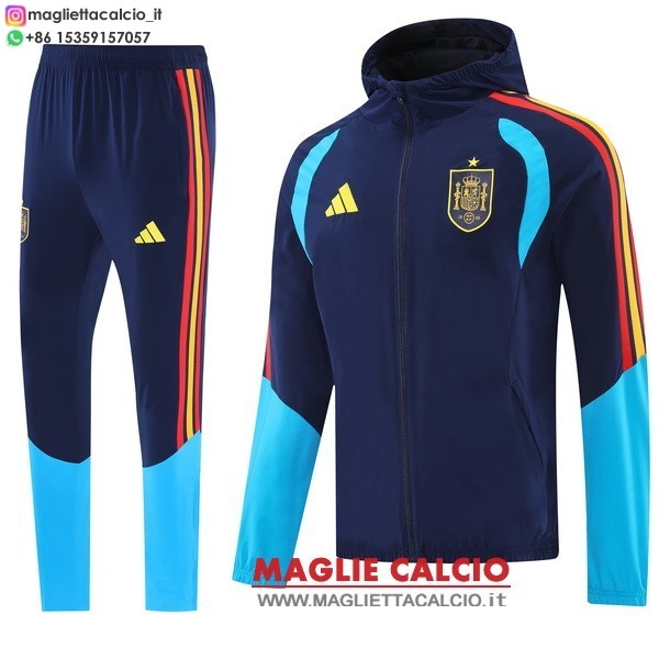 nuova spagna insieme completo blu giacca con cappuccio full zip 2026