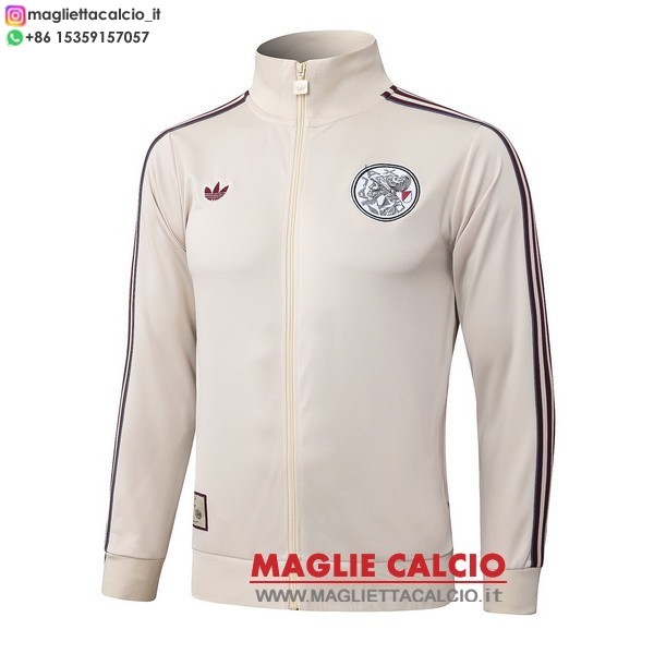 ajax giallo giacca full zip allenamento 2025-2026