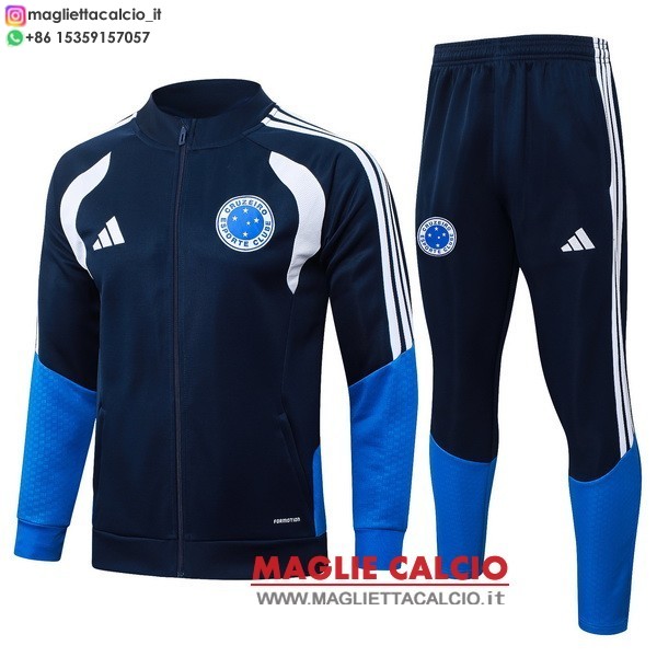 nuova cruzeiro insieme completo blu navy giacca lunga zip 2026-2027
