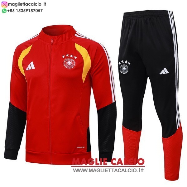 germania insieme completo rosso giallo nero giacca full zip allenamento 2026