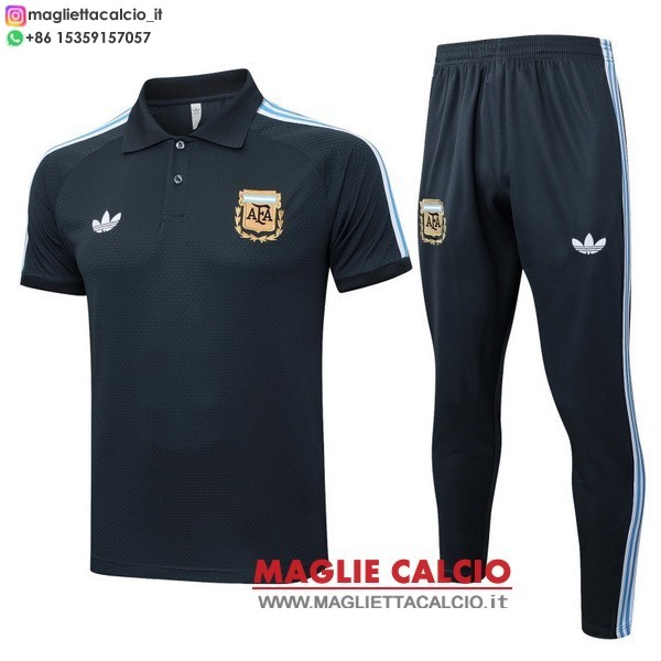 argentina set completo maglia grigio blu magliette polo nuova 2026