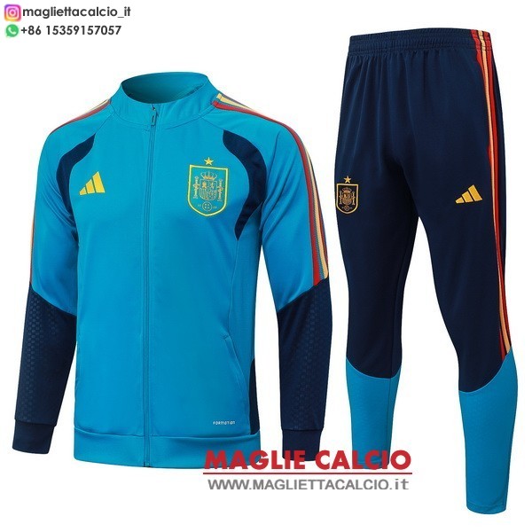 nuova spagna insieme completo blu giacca full zip 2026