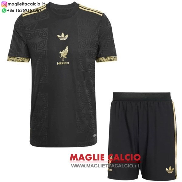 nuova Speciale maglietta set completo mexico bambino 2026 Nero