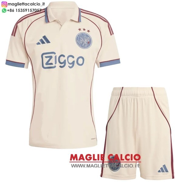 terza divisione magliette ajax set completo uomo 2025-2026